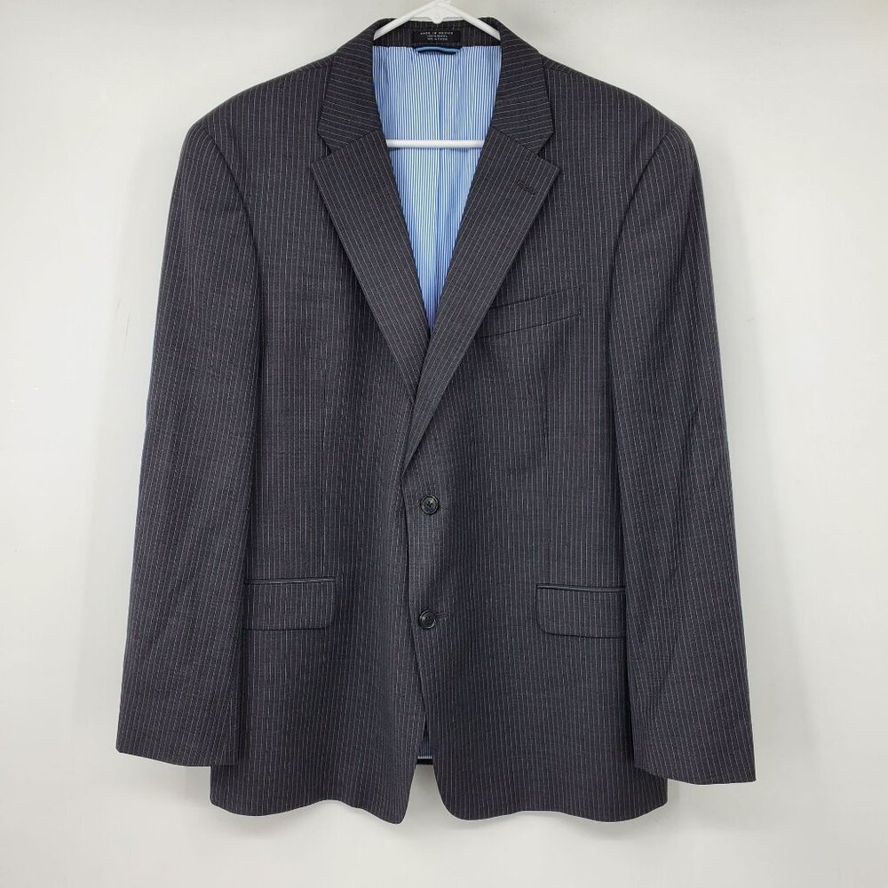 Tommy Hilfiger Striped‎ Men's 2 Button Blazer Suit Jacket